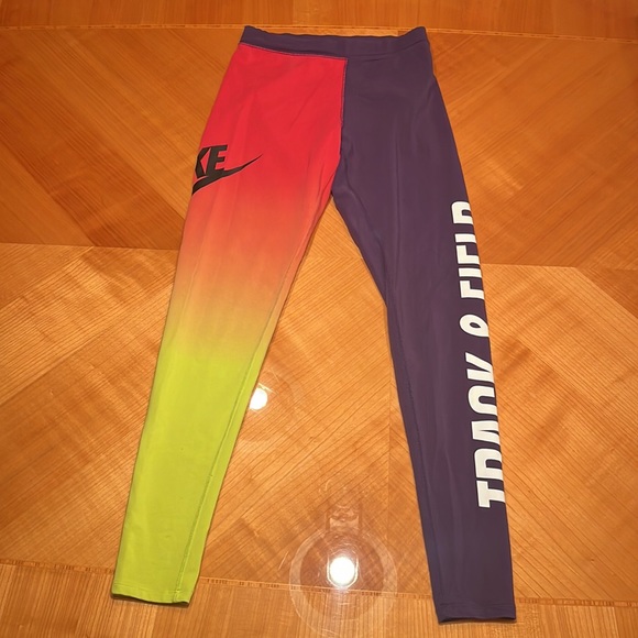 COPY - Nike Ombré Track and Field Neon Retro Leggings XS - Picture 5 of 5